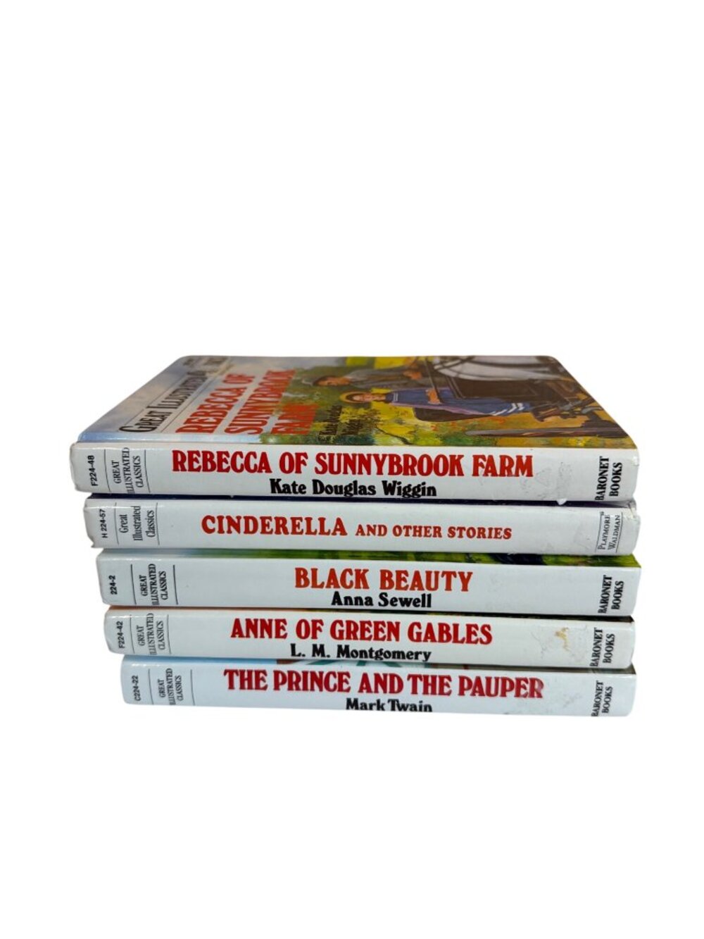Great Illustrated Classics Book Set Black Beauty Anne Of Green Gables & More